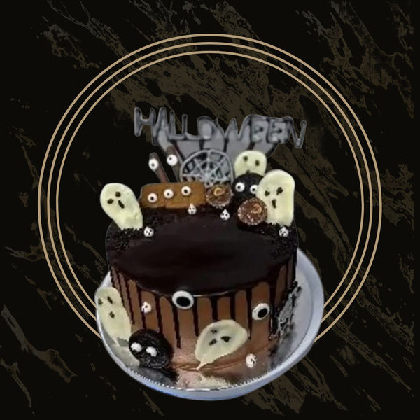 Hauntingly Sweet Halloween Cake